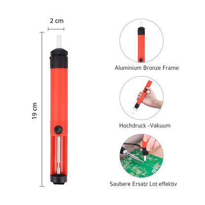 NEWACALOX 110V/220V 60W  Automatically Send Tin Gun Hand-held Soldering Iron Internal Heat with Power Switch Welding Repair Tool