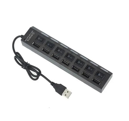 Switch Extension Hub 7-port USB2.0 Hub Computer USB Extension Hub One Drag Seven USB2.0 Splitter PC Laptop Desktop