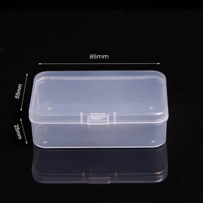 Mini Plastic Box Rectangular Box Translucent Box Packing Box Storage Box Dustproof Solid Strong Jewelry Storage Case Container