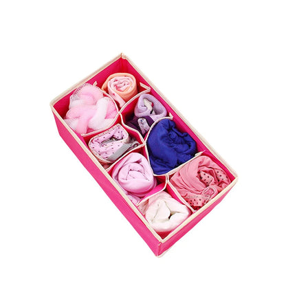 Organizer For Underwear Socks Bra Pants Scarf Tie Storage Box Wardrobe Drawer Organizers Foldable Case For Underwear Organizer