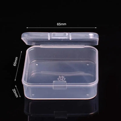 Mini Plastic Box Rectangular Box Translucent Box Packing Box Storage Box Dustproof Solid Strong Jewelry Storage Case Container