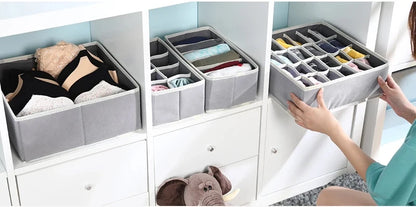 Organizer For Underwear Socks Bra Pants Scarf Tie Storage Box Wardrobe Drawer Organizers Foldable Case For Underwear Organizer