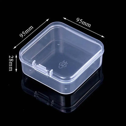 Mini Plastic Box Rectangular Box Translucent Box Packing Box Storage Box Dustproof Solid Strong Jewelry Storage Case Container