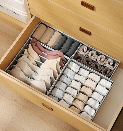 Organizer For Underwear Socks Bra Pants Scarf Tie Storage Box Wardrobe Drawer Organizers Foldable Case For Underwear Organizer