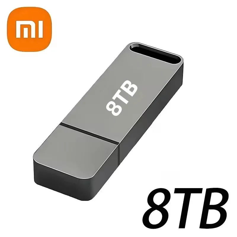 Xiaomi 16TB Flash Drive USB3.2 High Speed Transfer Type C U Metal Flash SSD Portable Mini Flash Drive Memory Waterproof U Drive