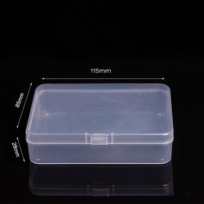 Mini Plastic Box Rectangular Box Translucent Box Packing Box Storage Box Dustproof Solid Strong Jewelry Storage Case Container