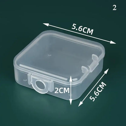 Mini Plastic Box Rectangular Box Translucent Box Packing Box Storage Box Dustproof Solid Strong Jewelry Storage Case Container