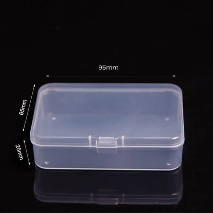 Mini Plastic Box Rectangular Box Translucent Box Packing Box Storage Box Dustproof Solid Strong Jewelry Storage Case Container