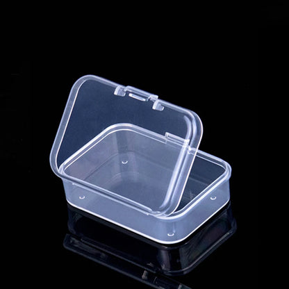 Mini Plastic Box Rectangular Box Translucent Box Packing Box Storage Box Dustproof Solid Strong Jewelry Storage Case Container