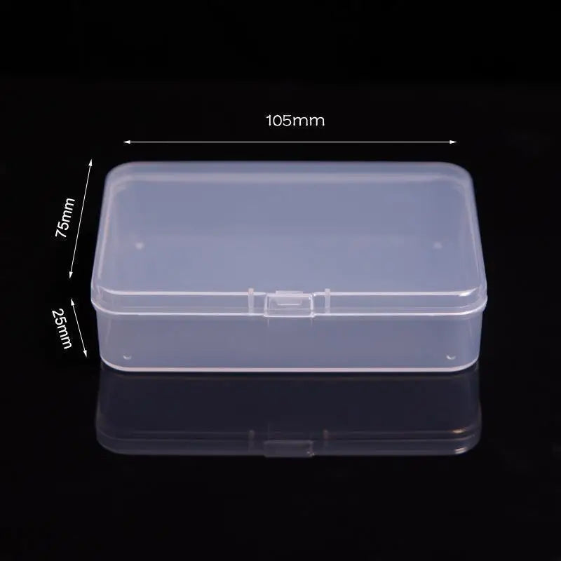 Mini Plastic Box Rectangular Box Translucent Box Packing Box Storage Box Dustproof Solid Strong Jewelry Storage Case Container