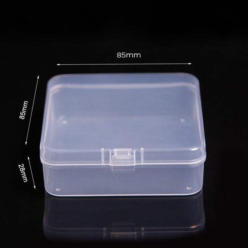 Mini Plastic Box Rectangular Box Translucent Box Packing Box Storage Box Dustproof Solid Strong Jewelry Storage Case Container