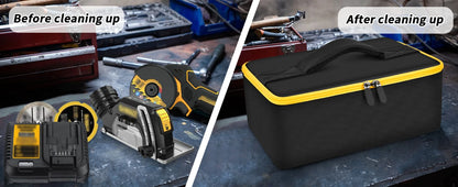 Bag Compatible with DEWALT 20V MAX Cut Off Tool 3 in 1 Brushless (DCS438B), Storage Case Carrying Holder Organizer (case only)