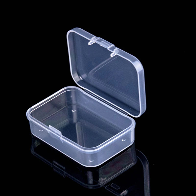 Mini Plastic Box Rectangular Box Translucent Box Packing Box Storage Box Dustproof Solid Strong Jewelry Storage Case Container