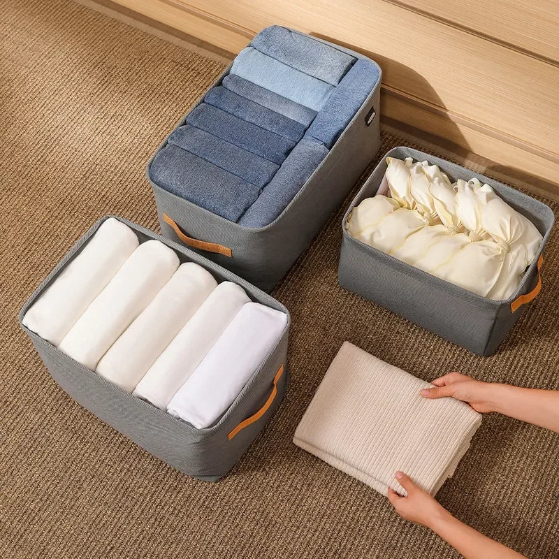 Thicken Clothes Organizer Pants Sweater Storage Cabinets Drawers Organizer Jeans Storage Box Wardrobe Clothes Storage Organizers